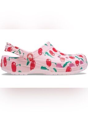 Crocs Cherry Pink Milk Slip on Shoes